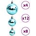 Palline Di Natale 100 Pz Turchesi 3 / 4 / 6 Cm - Foto miniatura 6