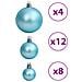 Palline Di Natale 100 Pz Turchesi 3 / 4 / 6 Cm - Foto miniatura 7