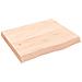 Ripiano a Parete 60x50x (2-6) cm Massello Rovere Non Trattato - Foto miniatura 1