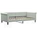 Divano Letto Estraibile Materassi Grigio Chiaro 100x200 Velluto - Foto miniatura 3
