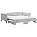 Divano Letto Estraibile Materassi Grigio Chiaro 100x200 Velluto - Foto miniatura 1