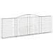 Cesto Gabbione Ad Arco 400x30x120/140 Cm Ferro Zincato - Foto miniatura 1