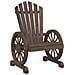 Sedia da Giardino Adirondack in Legno Massello di Abete - Foto miniatura 2