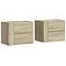 Comodini A Muro 2 Pz Rovere Sonoma 45x30x35 Cm - Foto miniatura 2