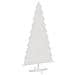 Albero Di Natale Decorativo Bianco 180cm Legno Massello Di Pino - Foto miniatura 2
