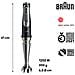 Frullatore ad Immersione 0X22111380 Potenza 1200 Watt Colore Nero, Acciaio inox - Foto miniatura 3