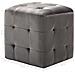 Comodini 2 Pz Grigio 30x30x30 Cm In Tessuto Vellutato - Foto miniatura 6