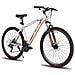 Mountain Bike da 29 Pollici 21 Velocità Argento /Rosso - Foto miniatura 2