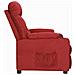 Poltrona Reclinabile In Tessuto Rosso Vino - Foto miniatura 3