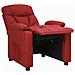 Poltrona Reclinabile In Tessuto Rosso Vino - Foto miniatura 4