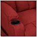 Poltrona Reclinabile In Tessuto Rosso Vino - Foto miniatura 7