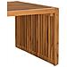 Tavolo Laterale da Giardino 90x49.7x36 cm Legno Massello Teak - Foto miniatura 8