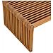 Tavolo Laterale da Giardino 90x49.7x36 cm Legno Massello Teak - Foto miniatura 9
