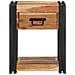 Comodini 2 pezzi 40x35x50 cm Legno massello di acacia - Foto miniatura 7