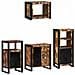Set di mobili per il bagno 4 pcs Legno massello riciclato - Foto miniatura 2