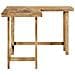 Scrivania 165x110x75 cm in Legno Massello di Mango - Foto miniatura 4