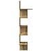 Scaffale Angolare Muro Rovere Artigianale 32x32x127,5 cm - Foto miniatura 5