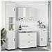 Set di mobili per il bagno 4 pcs Bianco 30 x 35 x 192 cm - Foto miniatura 2