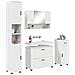Set di mobili per il bagno 4 pcs Bianco 30 x 35 x 192 cm - Foto miniatura 3