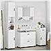 Set di mobili per il bagno 4 pcs Bianco 30 x 35 x 192 cm - Foto miniatura 4