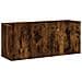 Mobili TV a Muro 5pz Rovere Fumo in Legno Multistrato - Foto miniatura 7