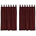 Tende con tende 2 pcs Rosso vino 140 x 140 cm Velluto - Foto miniatura 1