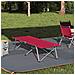 Letto da campeggio pieghevole Rosso 62 x 194 x 42 cm - Foto miniatura 2