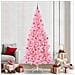 Albero di Natale con 300 LED con supporto Rosa 240 cm PVC - Foto miniatura 2