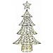 Albero di Natale con 160 LED Bianco caldo 150 cm Rattan - Foto miniatura 2