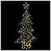 Albero di Natale con 160 LED Bianco caldo 150 cm Rattan - Foto miniatura 3