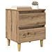 Armadietto per letto Rovere artigianale 40 x 35 x 50 cm - Foto miniatura 3
