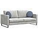 Cuscini per Seduta 2 pcs Blu Ø 40 cm Tessuto in Cords - Foto miniatura 3