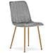 JEWA Sedia in velluto - Elegante grigio chiaro per soggiorno, cucina x 3 - Foto miniatura 2