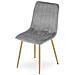 JEWA Sedia in velluto - Elegante grigio chiaro per soggiorno, cucina x 3 - Foto miniatura 4