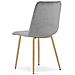 JEWA Sedia in velluto - Elegante grigio chiaro per soggiorno, cucina x 3 - Foto miniatura 6