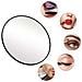Specchio Ingranditore 10x Per Trucco - Specchio Cosmetico Nero Con Ventosa - Foto miniatura 3