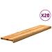 Gradini 20 pz Marrone Chiaro 120x30x2 cm Legno Massello Rovere - Foto miniatura 1
