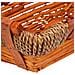 Vassoio In Vimini E Legno 38x22x9/12,5h Cm - Foto miniatura 6