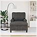 Chaise Lounge con cuscino Nero 91 x 157 x 91 cm Pelle Sintetica - Foto miniatura 3