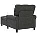 Chaise Lounge con cuscino Nero 91 x 157 x 91 cm Pelle Sintetica - Foto miniatura 6