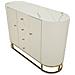 Credenza Sharon Bianca E Oro Con Cassetti E Ante 120 Cm - Foto miniatura 6