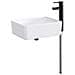 Lavabo da bagno Nero Opaco 40,5 x 30,5 x 13 cm Metallo - Foto miniatura 1