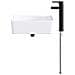 Lavabo da bagno Nero Opaco 40,5 x 30,5 x 13 cm Metallo - Foto miniatura 3