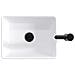 Lavabo da bagno Nero Opaco 40,5 x 30,5 x 13 cm Metallo - Foto miniatura 6