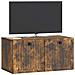 Mobile Porta TV da Muro Rovere Fumo 59,5 x 31 x 30 cm - Foto miniatura 2