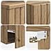 Set di mobili per il bagno 2 pz Rovere Artigianale - Foto miniatura 3