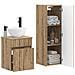 Set di mobili per il bagno 2 pz Rovere Artigianale - Foto miniatura 4