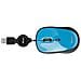 Mouse Ottico USB a Filo Retraibile Blu - Foto miniatura 3