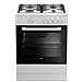 Cucina A Gas FSG62000DW 4 Fuochi Forno A Gas Classe A Colore Bianco - Foto miniatura 1