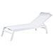 Lettino Sdraio Da Giardino Regolabile In Alluminio Bianco Catania Ii - Foto miniatura 1